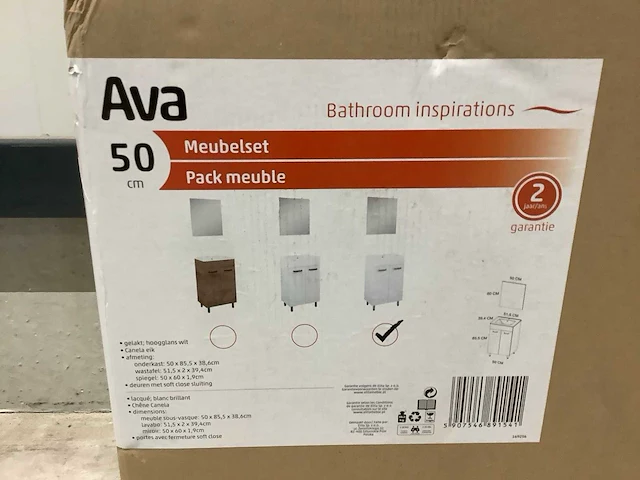 Ava 2 deuren badkamerkast - afbeelding 3 van  4