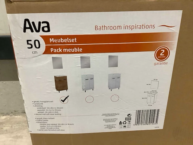 Ava 2 deuren badkamerkast - afbeelding 3 van  4