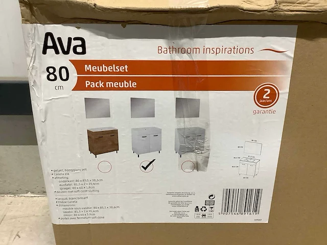 Ava 2 deuren badkamerkast - afbeelding 3 van  4
