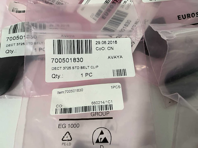 Avaya - dect 3725 belt clip - 700501830 - afbeelding 2 van  3