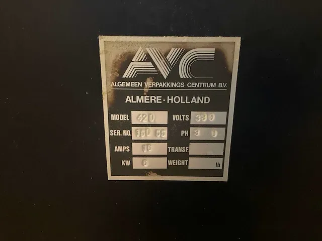 Avc hs420/kt500 foliemachine v.v. hoeksealer en krimptunnel 265x85x150cm - afbeelding 10 van  10