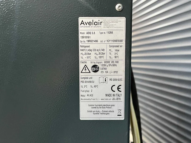 Avelair - vsdr-22 - luchtcompressor - 2019 - afbeelding 6 van  11