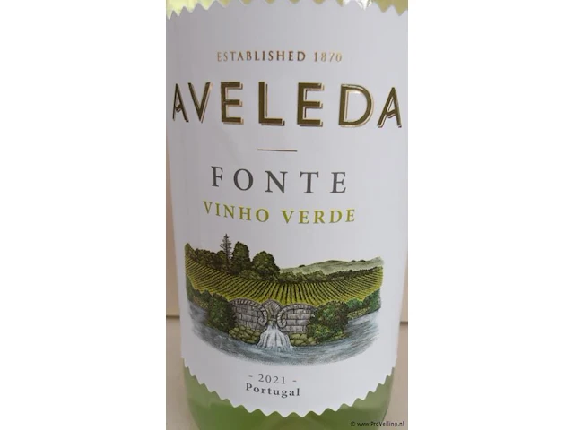 Aveleda fonte vinho verdie - 750 ml - winkelverkoopprijs € 8.95 - afbeelding 2 van  3