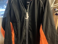 Avento running jasje, zwart met oranje afzetting maat xl - afbeelding 1 van  5