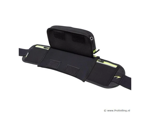 Avento smartphone 21pg sportriem zwart/fluorgeel - afbeelding 1 van  4