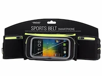 Avento smartphone 21pg sportriem zwart/fluorgeel - afbeelding 2 van  4