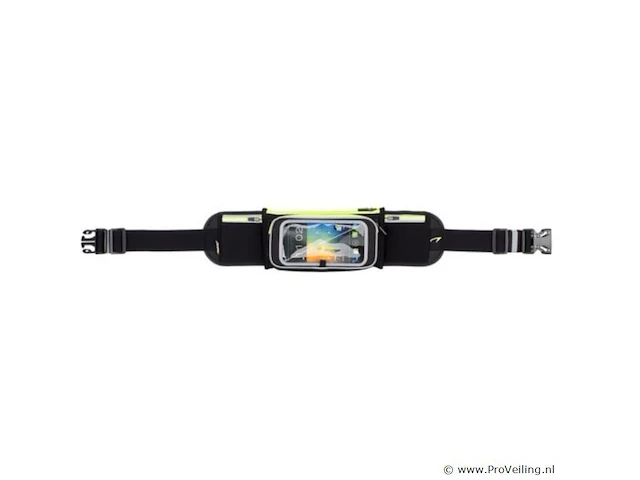 Avento smartphone 21pg sportriem zwart/fluorgeel - afbeelding 4 van  4