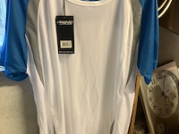 Avento sport t shirt wit met blauwe mouwen maat xl - afbeelding 3 van  5
