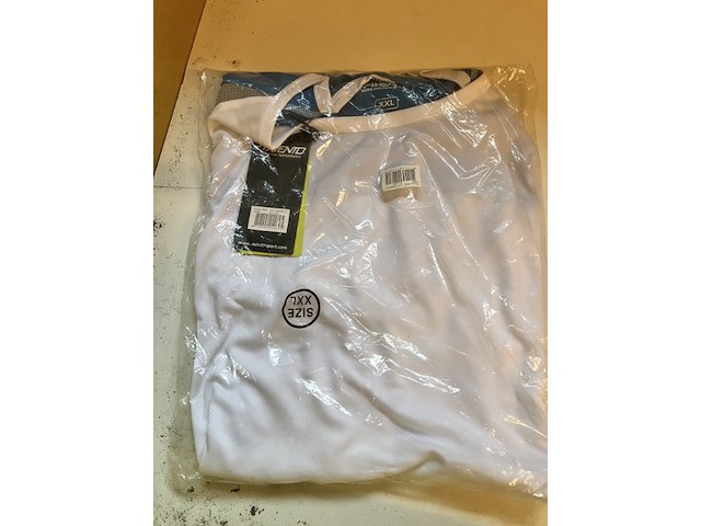 Avento sport t shirt wit met blauwe mouwen maat xxl - afbeelding 2 van  7