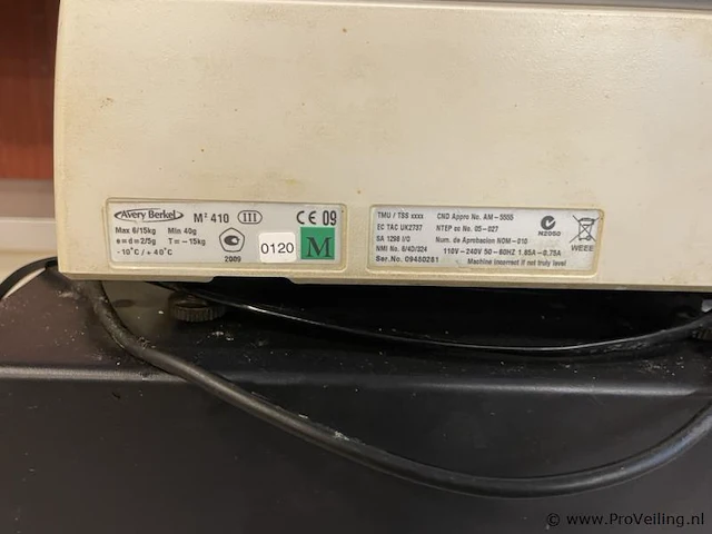 Avery berkel weegschaalkassa met kassalade m2 serie - afbeelding 3 van  3