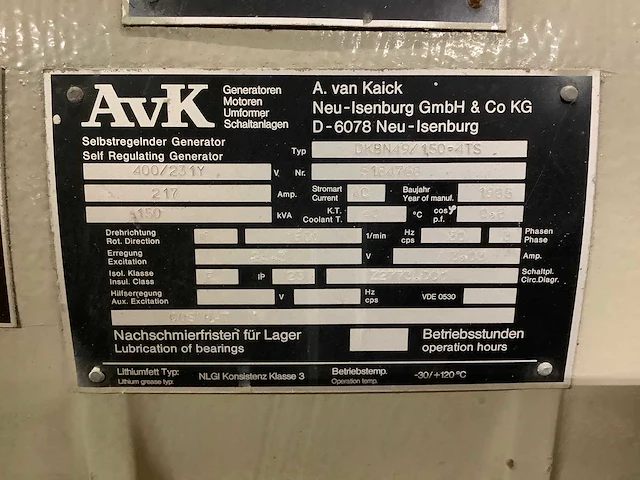 Avk dkbn49 /1,50-4ts aggregaat - afbeelding 11 van  11