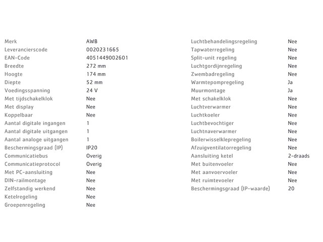 Awb hpim warmtepompinterface - afbeelding 8 van  16