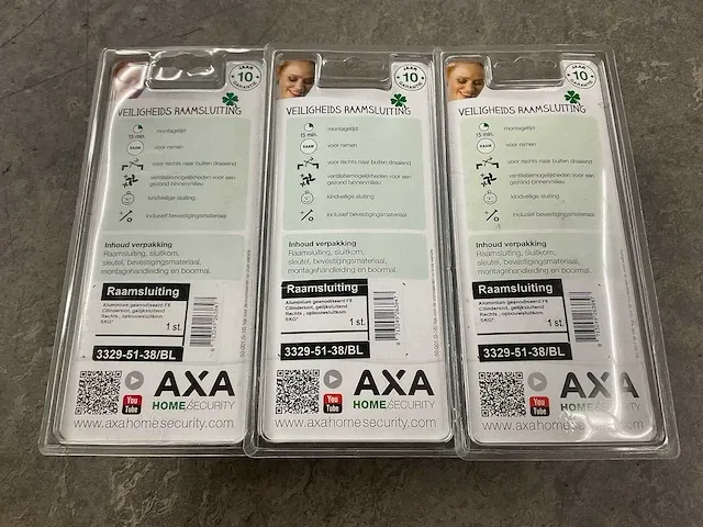 Axa - raamsluiting rechts set 6-delig - afbeelding 3 van  7