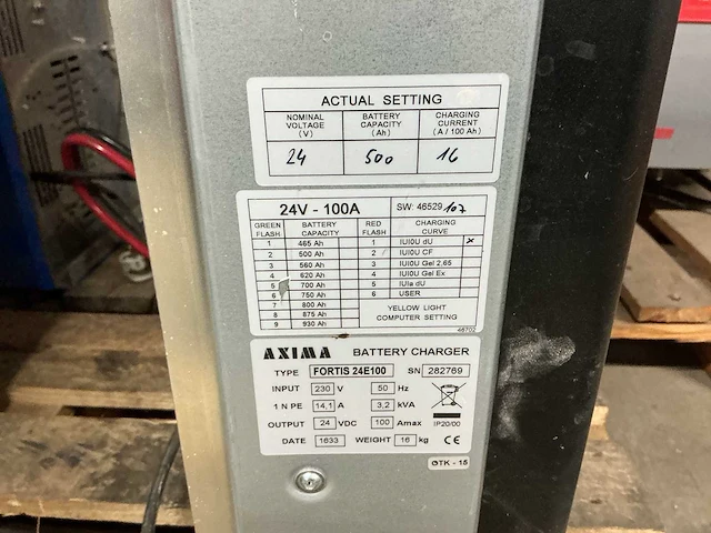 Axima fortis - 24v 100a - acculaders - afbeelding 2 van  2