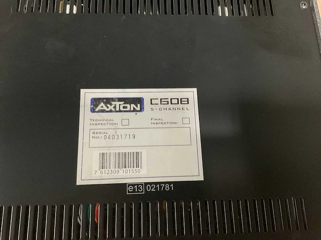 Axton c608 versterker - afbeelding 6 van  6