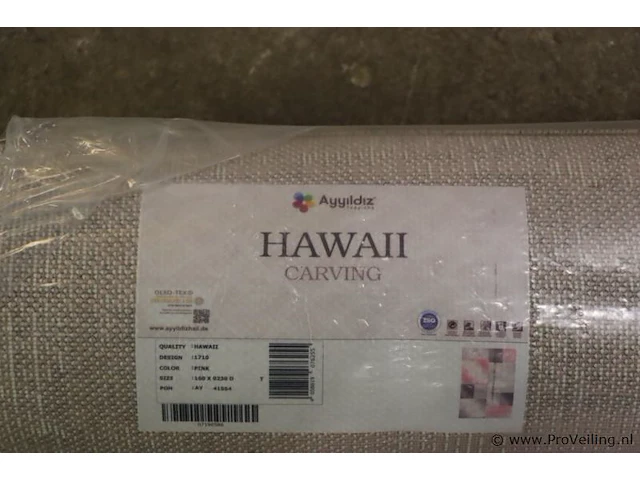 Ayyiluiz hawai carving vloerkleed - 160x230cm - afbeelding 2 van  3