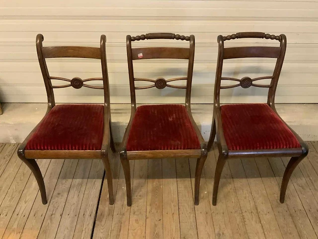 Aziatische restaurantstoel (5x) - afbeelding 2 van  3