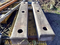 Azobe - 2200x345x250 - hardhout (4x) - afbeelding 5 van  6