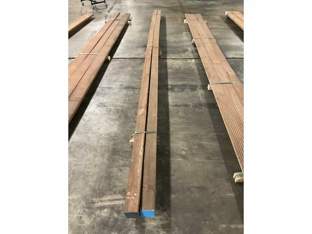 Azobé balk 100x100 mm (2x) - afbeelding 4 van  4