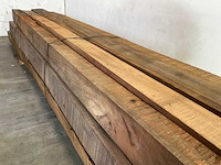 Azobé balk 500x18x19 cm (2x) - afbeelding 3 van  5
