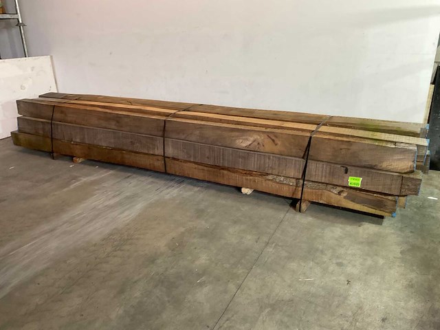 Azobé balk 500x18x19 cm (4x) - afbeelding 1 van  5