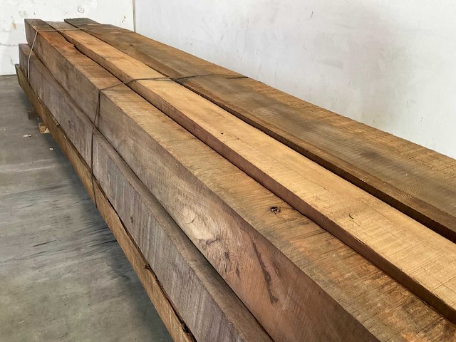 Azobé balk 500x18x19 cm (4x) - afbeelding 3 van  5