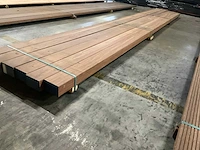 Azobé balk geschaafd 90x140 mm (6x) - afbeelding 3 van  6