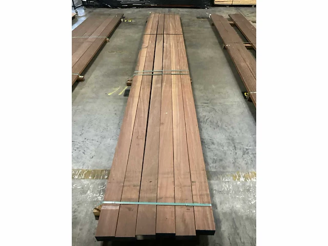 Azobé balk geschaafd 90x140 mm (6x) - afbeelding 5 van  6