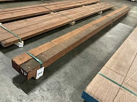 Azobé balken 100x100 mm (2x) - afbeelding 1 van  5