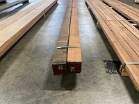 Azobé balken 100x100 mm (2x) - afbeelding 4 van  5
