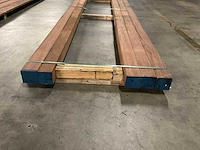 Azobé balken 100x100 mm (5x) - afbeelding 2 van  6