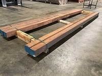 Azobé balken 100x100 mm (5x) - afbeelding 3 van  6