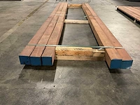 Azobé balken 100x100 mm (5x) - afbeelding 4 van  6