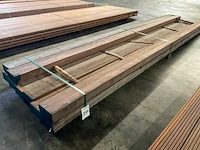 Azobé balken 80x150 mm (9x) - afbeelding 1 van  5