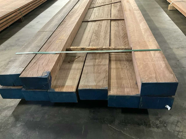 Azobé balken 80x150 mm (9x) - afbeelding 2 van  5