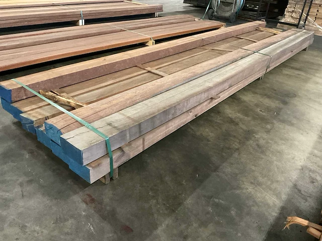 Azobé balken 80x150 mm (9x) - afbeelding 3 van  5
