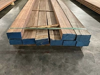 Azobé balken 80x150 mm (9x) - afbeelding 4 van  5