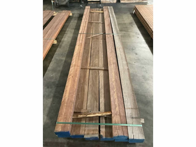Azobé balken 80x150 mm (9x) - afbeelding 5 van  5