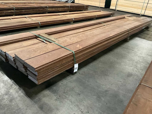 Azobé damwanddelen 50x185 mm (18x) - afbeelding 1 van  7