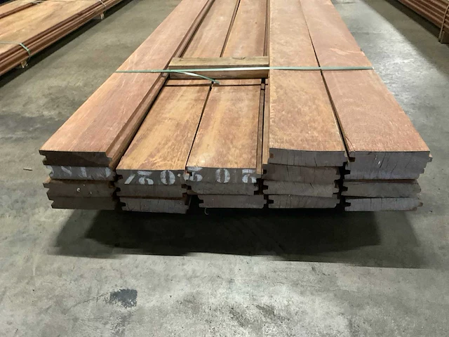 Azobé damwanddelen 50x185 mm (18x) - afbeelding 2 van  7