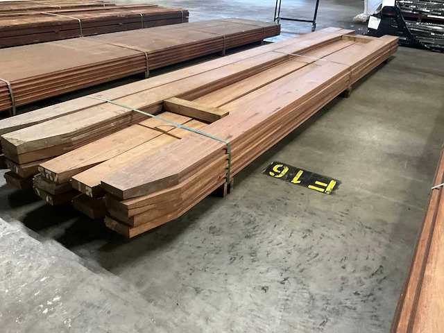 Azobé damwanddelen 50x185 mm (18x) - afbeelding 3 van  7
