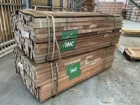 Azobe gepunt tuinpaal (400x) - afbeelding 2 van  3