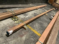 Azobé gepunte paal 80x80 mm - afbeelding 1 van  4
