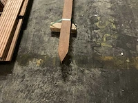 Azobé gepunte paal 80x80 mm - afbeelding 4 van  4