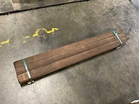 Azobé gepunte palen 70x70 mm (3x) - afbeelding 4 van  4
