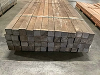 Azobé gepunte palen 80x80 mm (52x) - afbeelding 2 van  6
