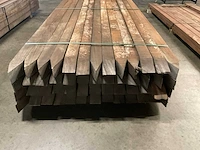 Azobé gepunte palen 80x80 mm (52x) - afbeelding 4 van  6