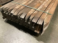 Azobé gepunte palen 80x80 mm (52x) - afbeelding 6 van  6