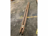 Azobé gepunte palen geschaafd 65x65 mm (2x) - afbeelding 5 van  5