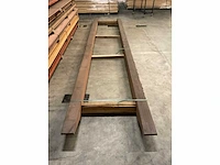 Azobé gording met liplas geschaafd 145x145 mm (2x) - afbeelding 4 van  4